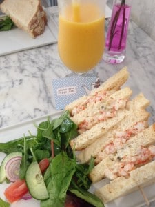 Delicious Crayfish, Avocado & Lime Mayonnaise Gluten Free Sandwich