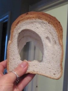 Gluten Free bread with a massive hole!