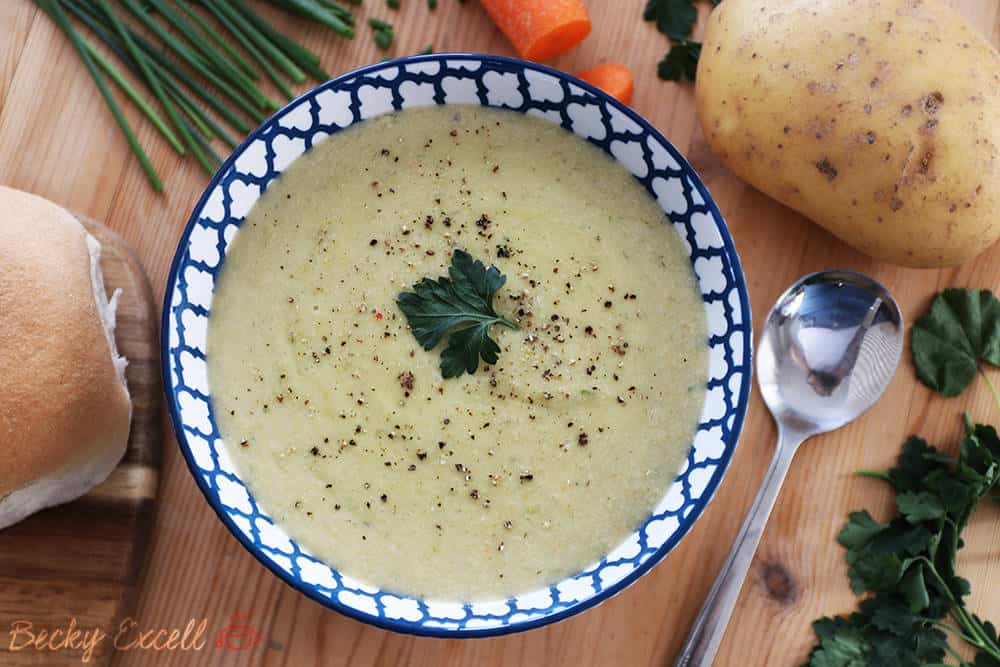 Gluten Free Cream of Chicken Soup Recipe (Dairy free, low FODMAP)