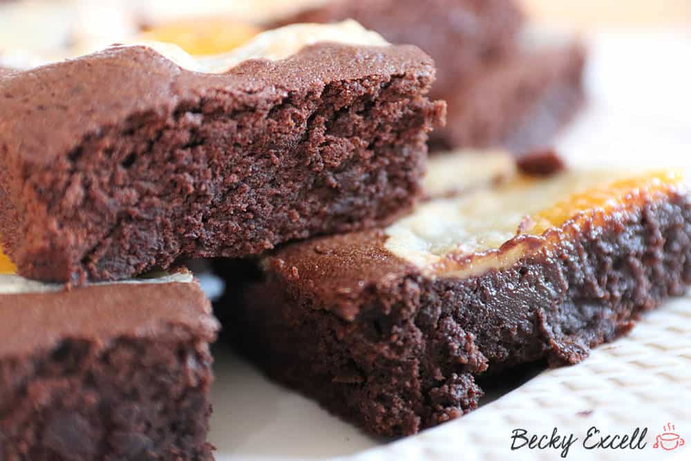 Gluten Free 'Sunny Side Up' Easter Cheesecake Brownies - So Fudgy!