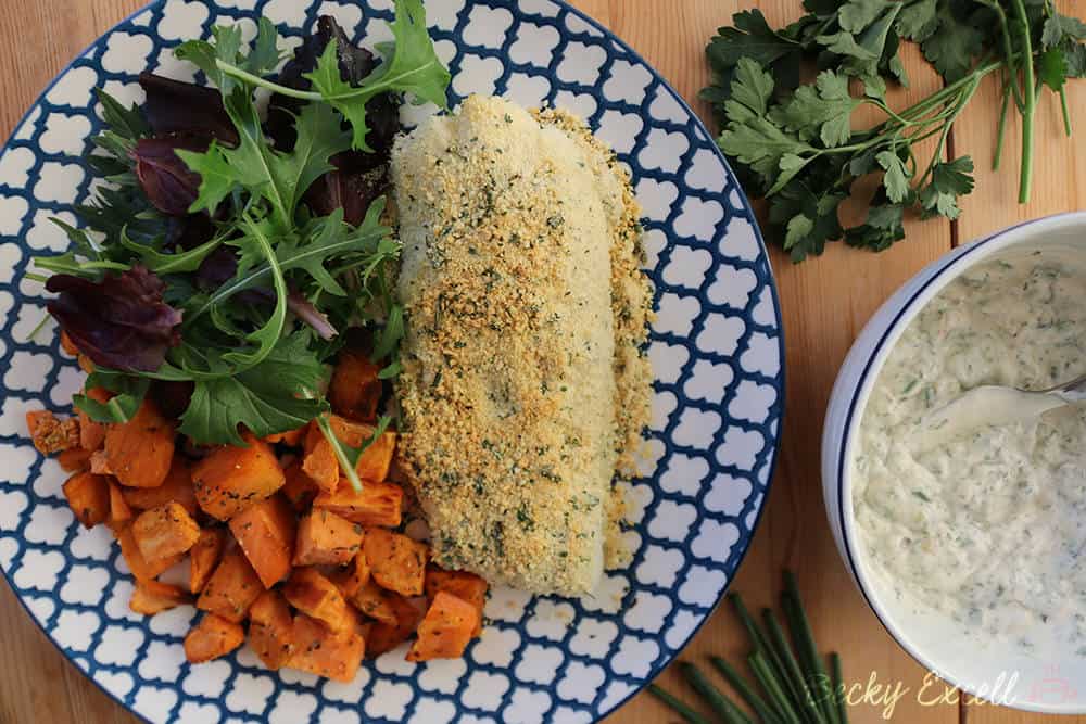 Gluten Free Fish and Chips  with Homemade Tartar Sauce