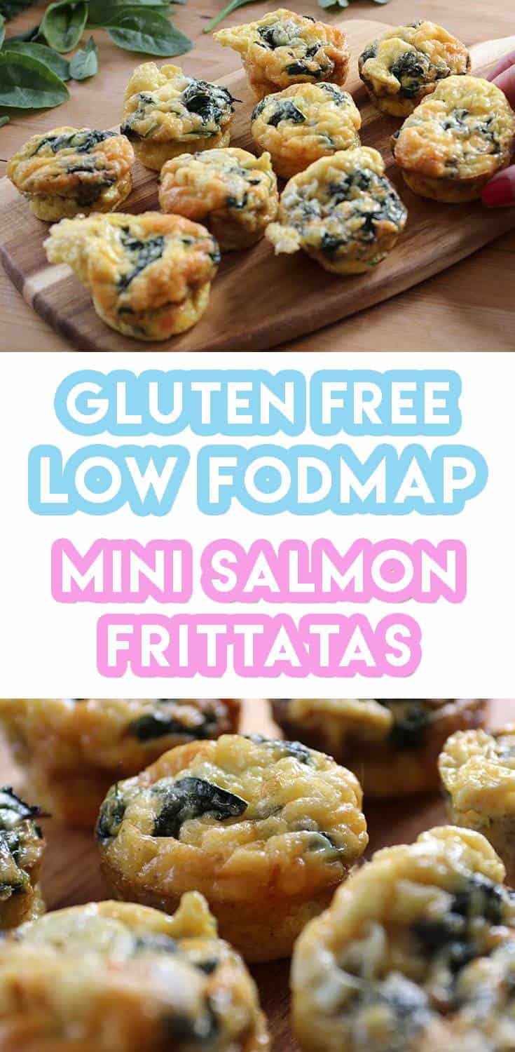 Gluten Free &amp; low FODMAP Smoked Salmon Florentine Mini Frittatas Recipe