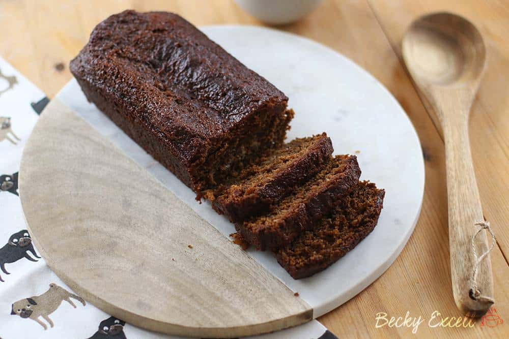 Sticky Gluten Free Gingerbread Loaf Cake