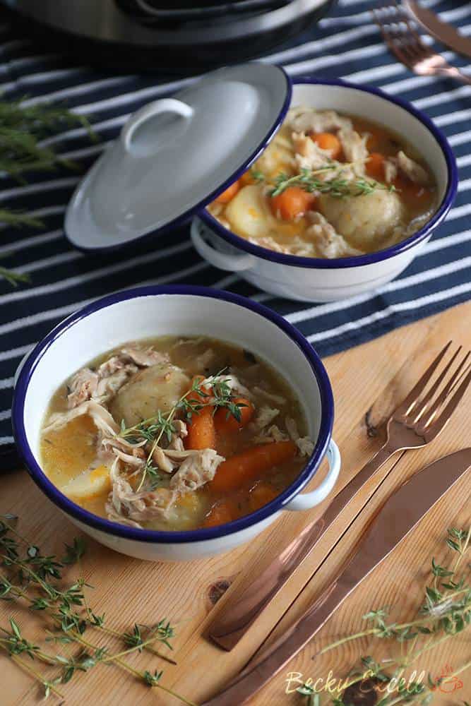 Gluten free chicken stew and dumplings recipe