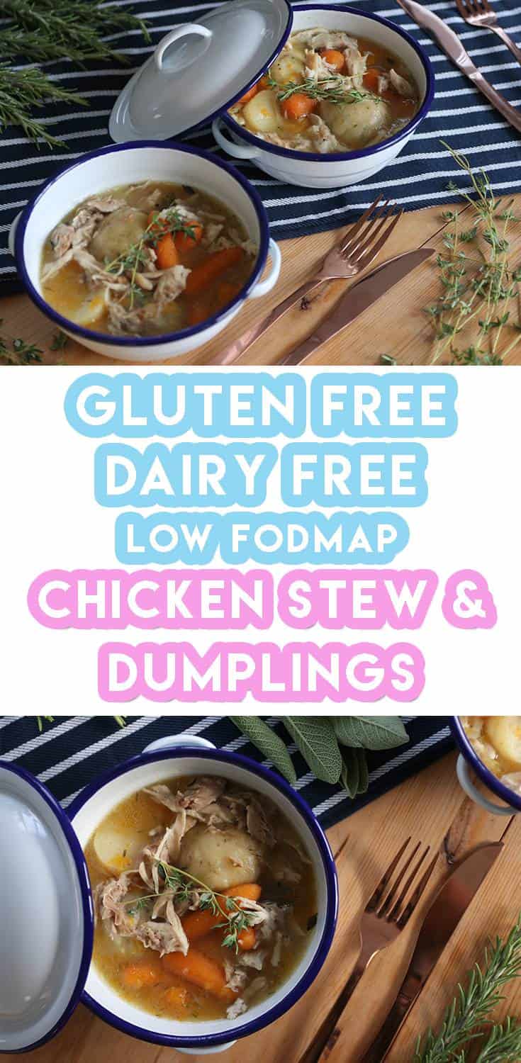 Gluten free chicken stew and dumplings recipe