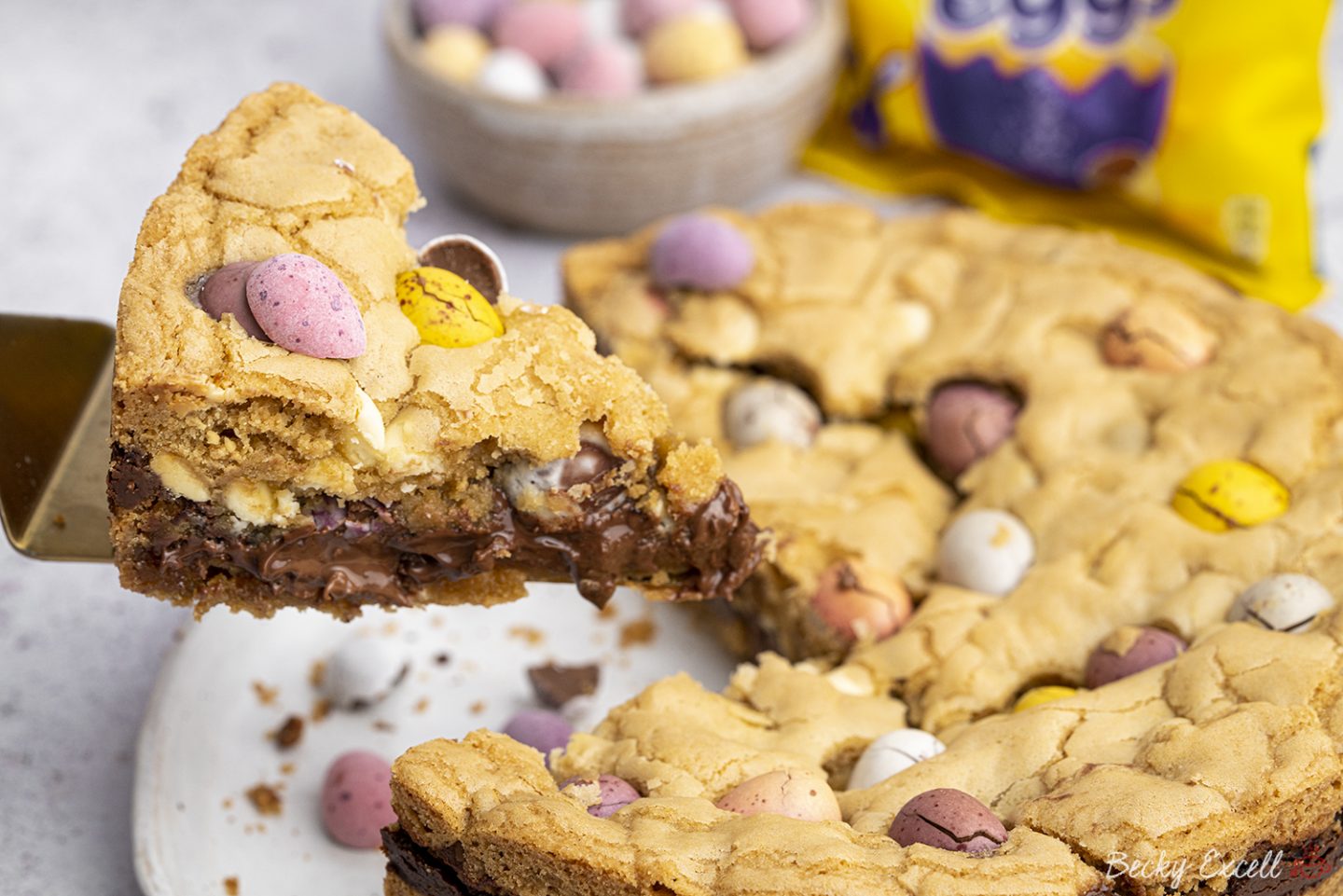 Mini Egg Cookie Pie Recipe Easter Baking Dairy Free Option