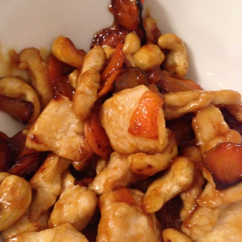 diced chicken with cashew nuts