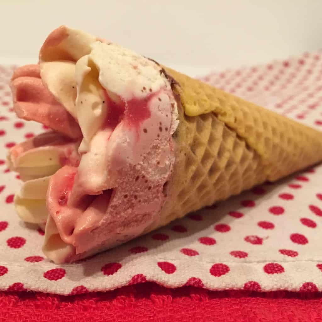 PRODUCT REVIEW Tesco Dairy Free Ice Cream Strawberry And Vanilla Cones 