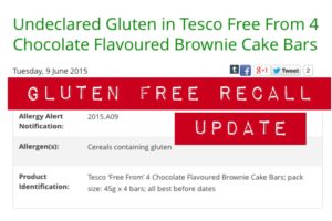 gluten free recall