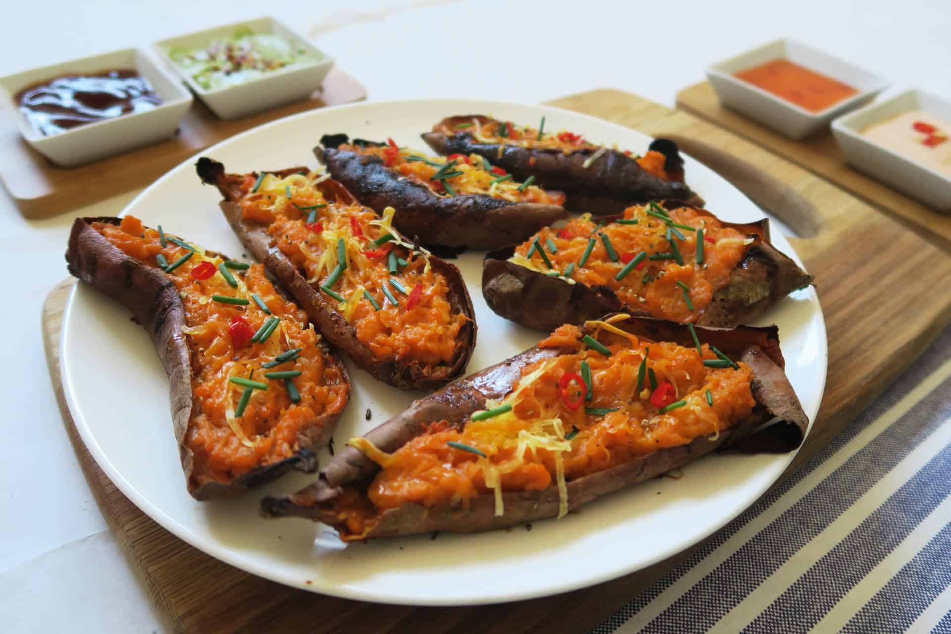 RECIPE Vegan & Gluten Free Loaded Sweet Potato Jackets