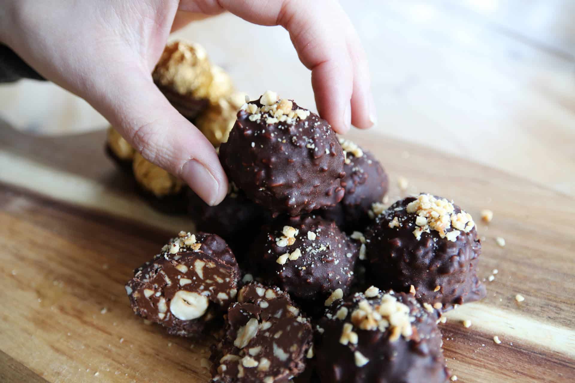 DIY Ferrero Rocher Chocolates (Vegan + GF) - Minimalist Baker Recipes