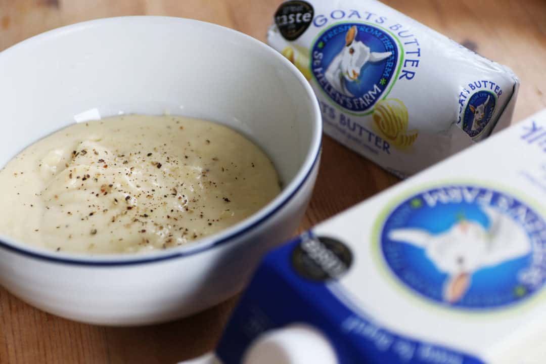 Goats Milk Gluten Free Savoury Pancakes with Cheese and Ham