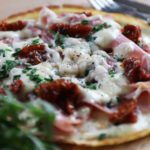 Goats Milk Gluten Free Savoury Pancakes with Cheese and Ham
