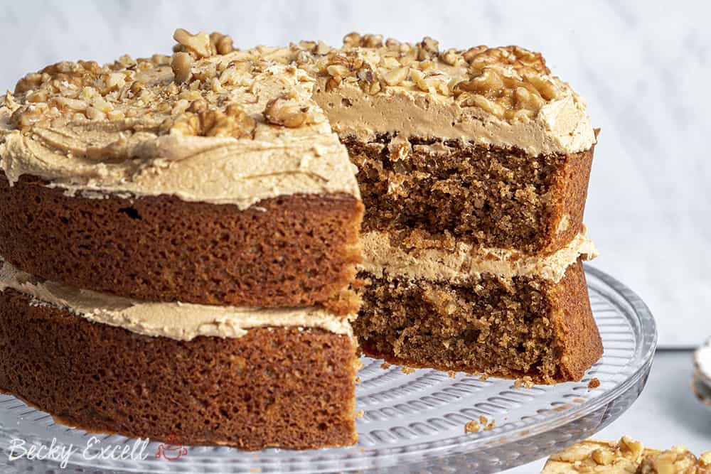 Gluten-Free Coffee & Walnut Cake Recipe - Best Ever! (Dairy Free)