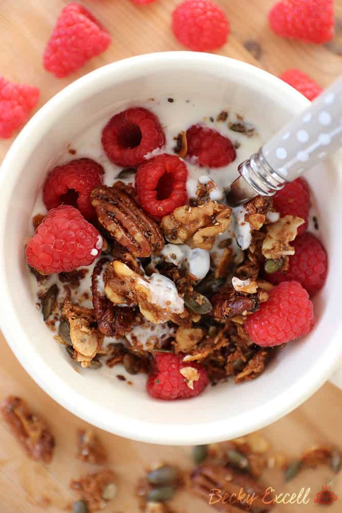 My Glorious Gluten Free and Grain Free Granola Recipe (Low FODMAP)