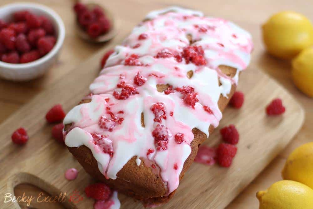 My Gluten Free Raspberry and Lemon Yoghurt Loaf Cake Recipe (dairy free