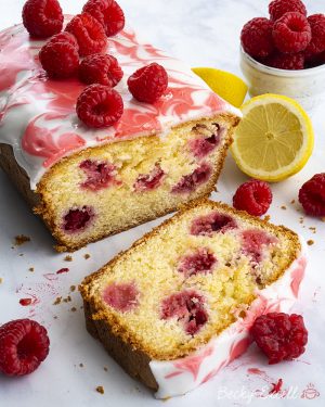 Gluten-free Raspberry and Lemon Loaf Cake Recipe