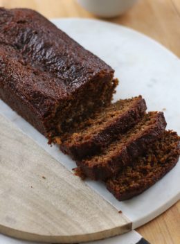 Sticky Gluten Free Gingerbread Loaf Cake