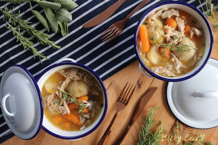 Gluten free chicken stew and dumplings recipe (dairy free low FODMAP)