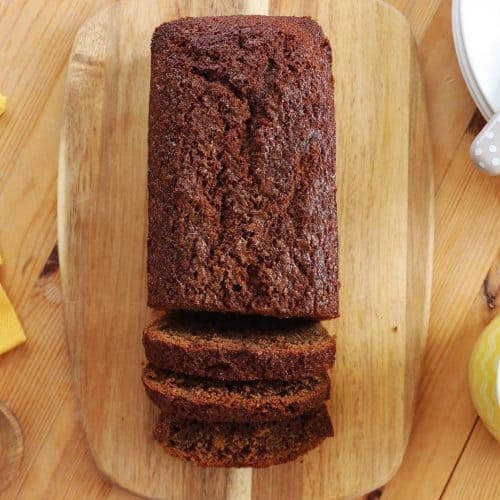 Gluten free Jamaican ginger loaf cake recipe (dairy free low FODMAP)