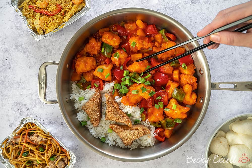 Gluten Free Sweet and Sour Chicken Recipe - Takeaway style (low FODMAP and dairy free)