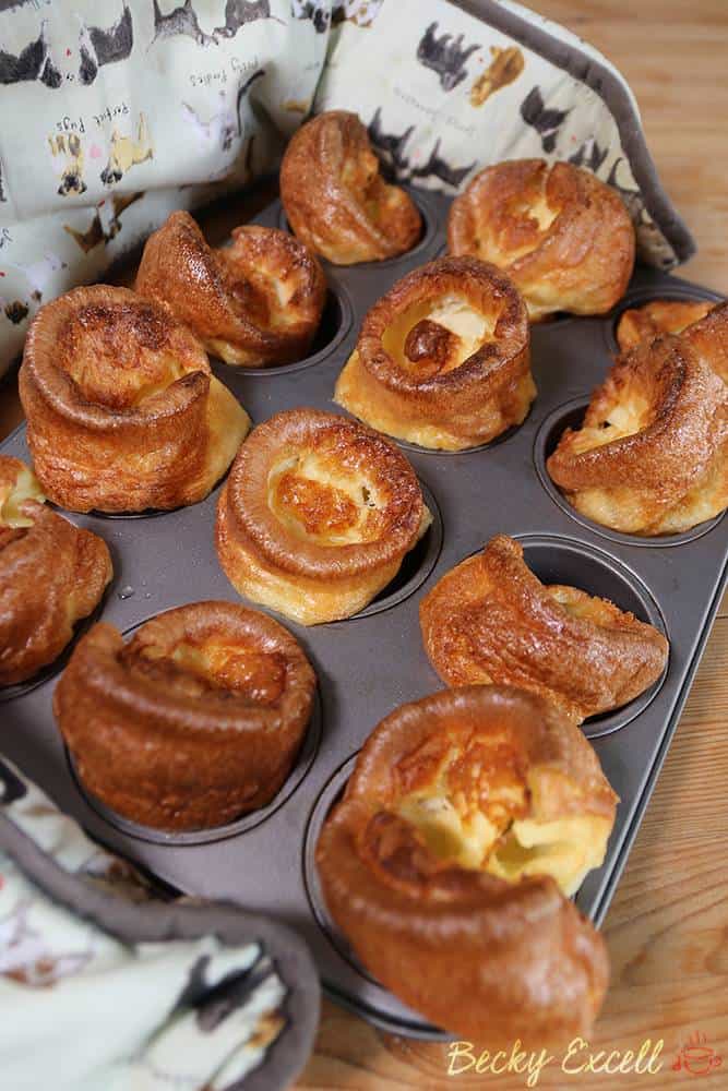 Gluten Free Yorkshire Puddings - fresh out of the oven!