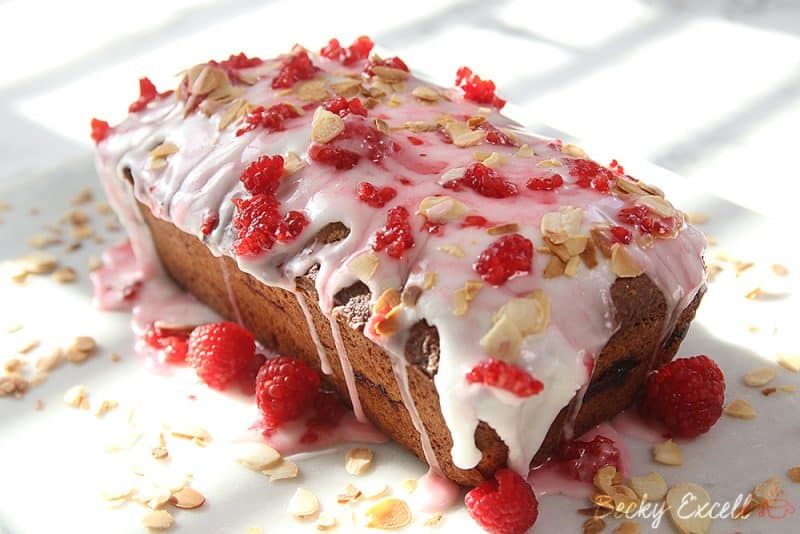 Gluten Free Bakewell Loaf Cake Recipe (dairy free & low FODMAP)