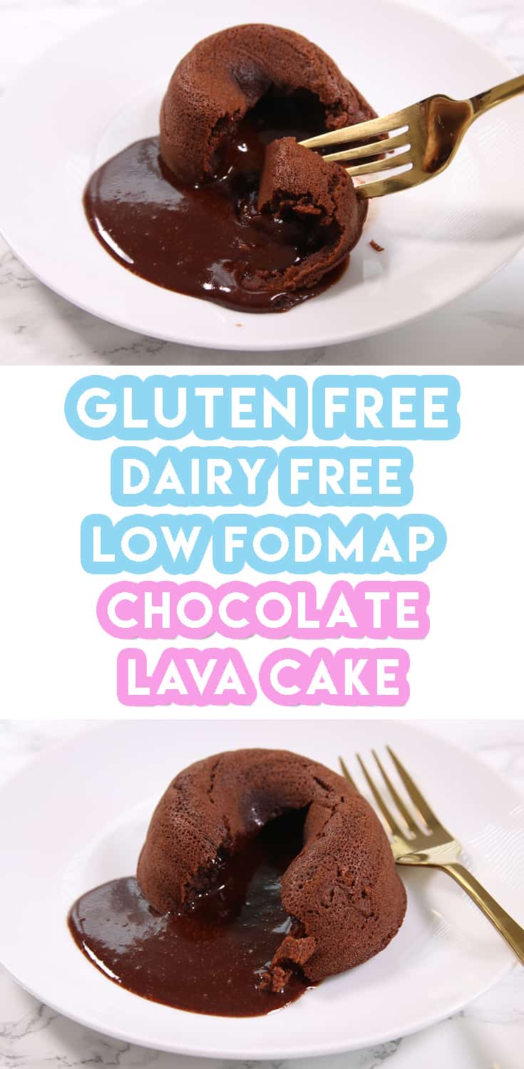 Gluten Free Chocolate Lava Cake Recipe (dairy free and low FODMAP)