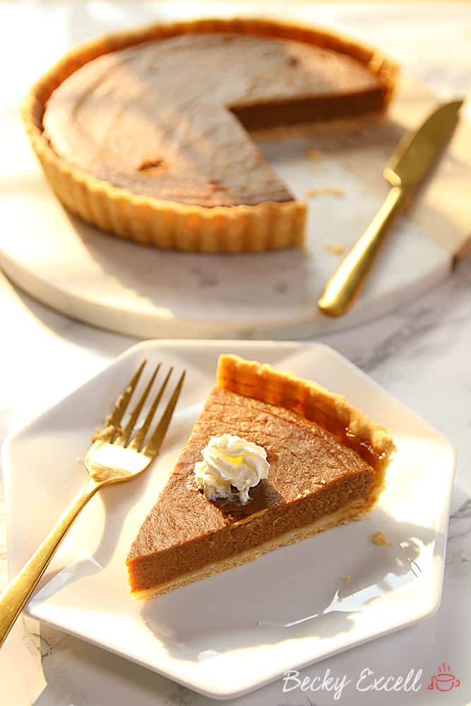 Gluten Free Pumpkin Pie Recipe (dairy free and low FODMAP)