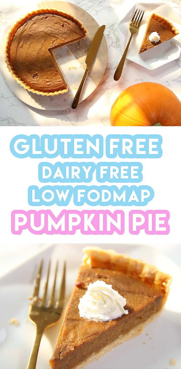 My Gluten Free Pumpkin Pie Recipe (dairy free and low FODMAP)