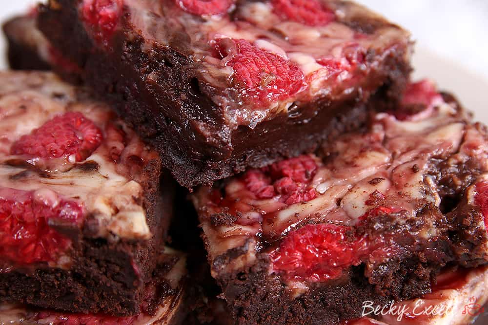 Raspberry Gluten Free Cheesecake Brownie Recipe (dairy free & low FODMAP)