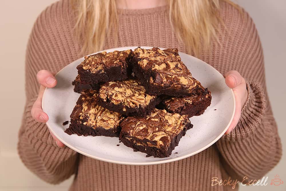 Gluten Free Peanut Butter Brownie Recipe (dairy free and low FODMAP)