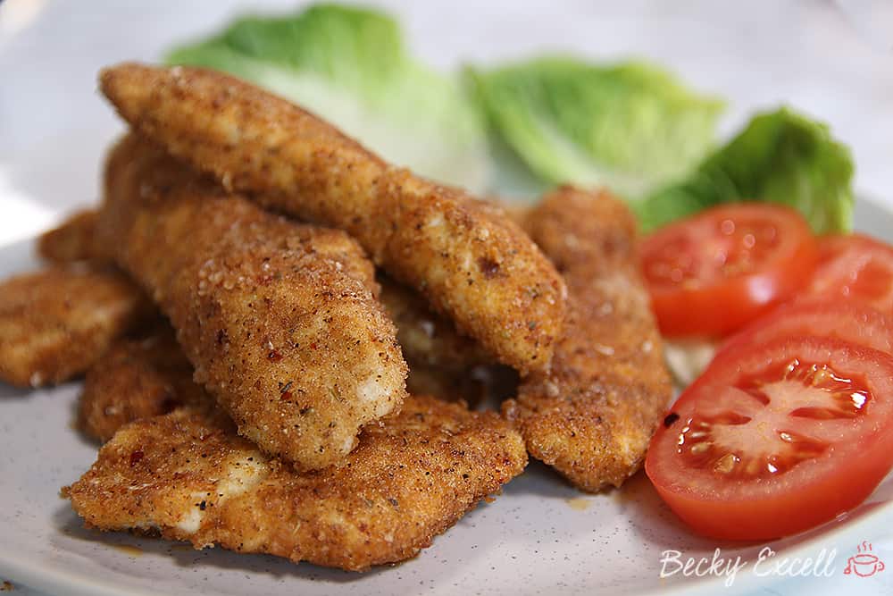 Gluten free southern fried chicken goujons recipe (low FODMAP dairy free)