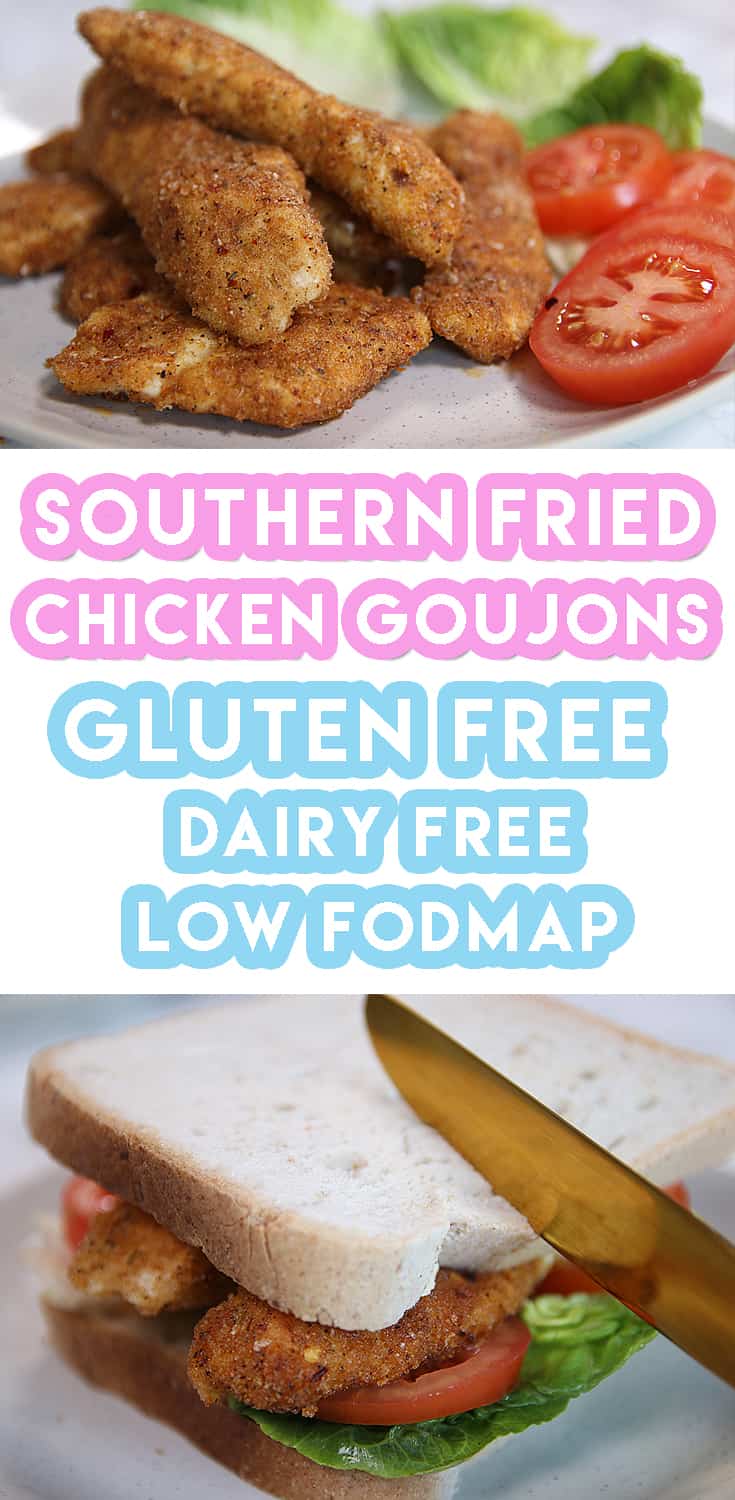 Gluten free southern fried chicken goujons recipe (low FODMAP dairy free)