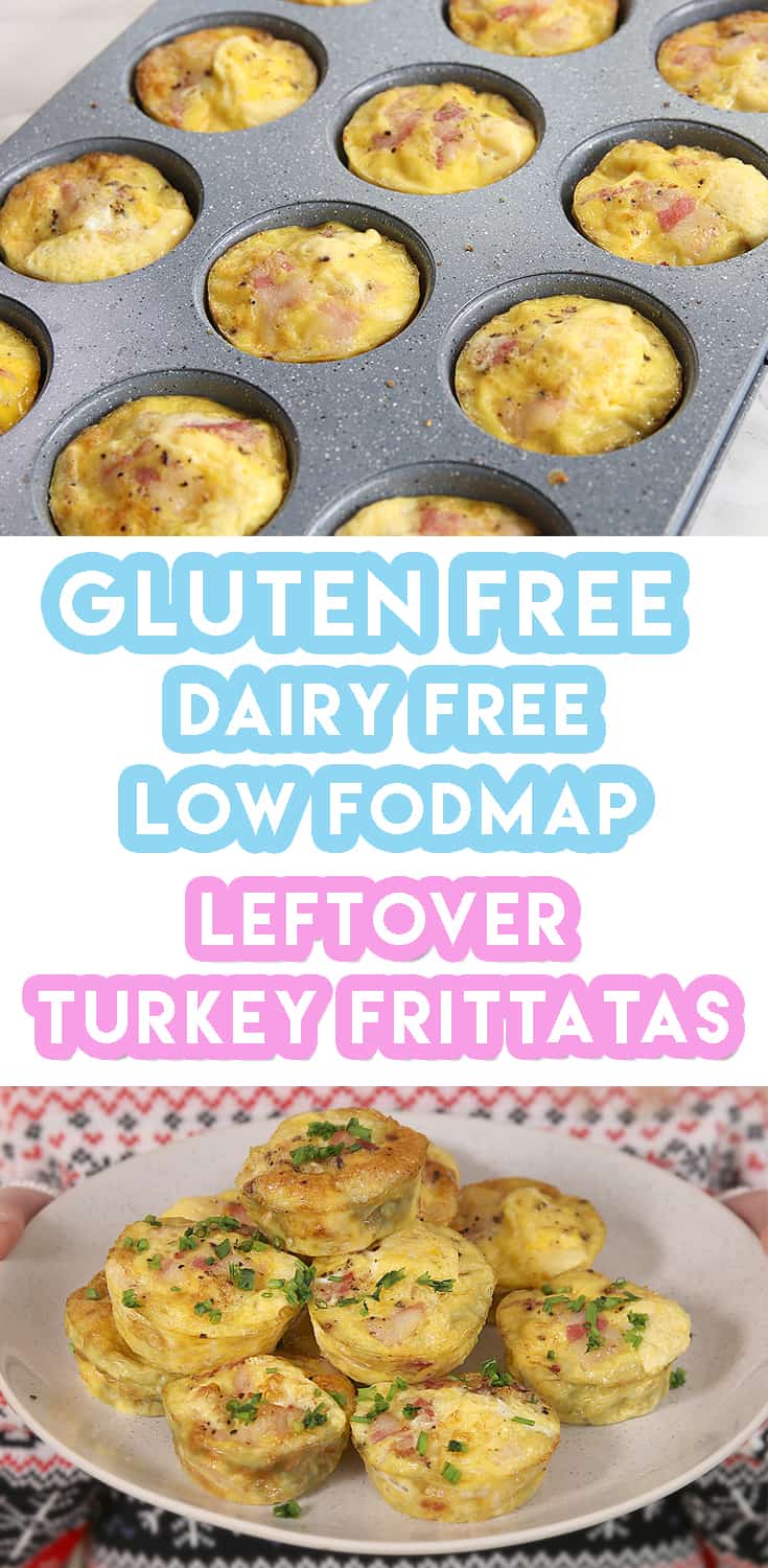My Leftover Turkey and Bacon Mini Frittatas Recipe (dairy free & low FODMAP)