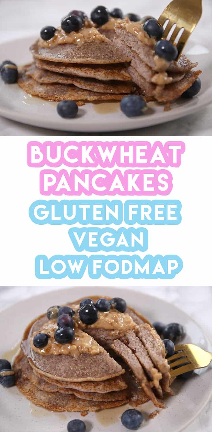 My gluten free and vegan buckwheat pancakes recipe (low FODMAP)