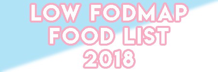 Low Fodmap Printable Chart