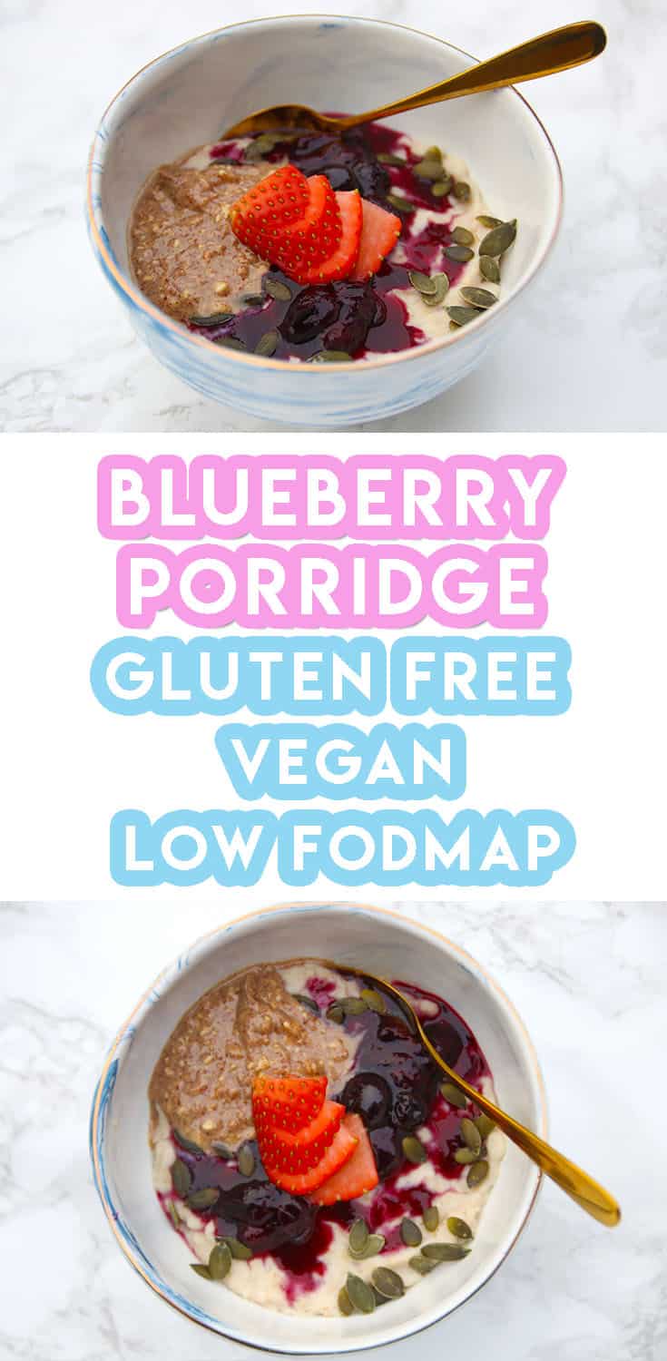 My Gluten Free and Vegan Blueberry Porridge Recipe (low ...