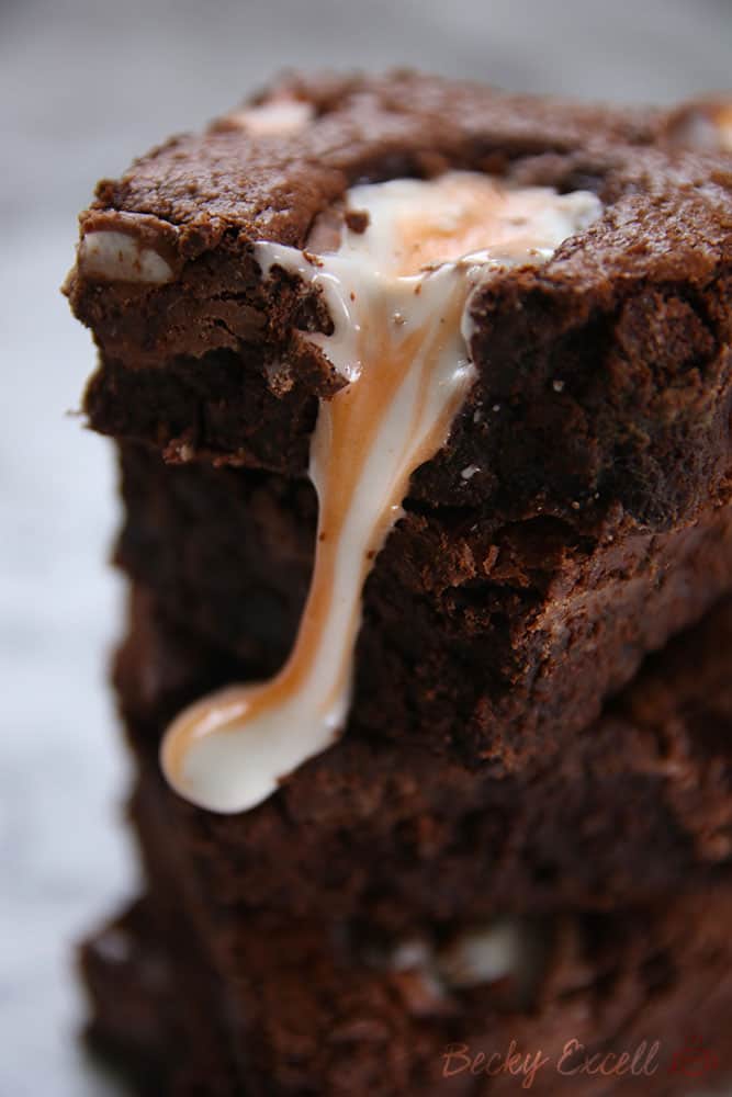 My Eggsellent Gluten Free Creme Egg Brownies Recipe