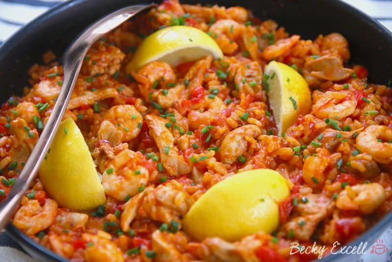 My Gluten Free Paella Recipe (low FODMAP, dairy free)