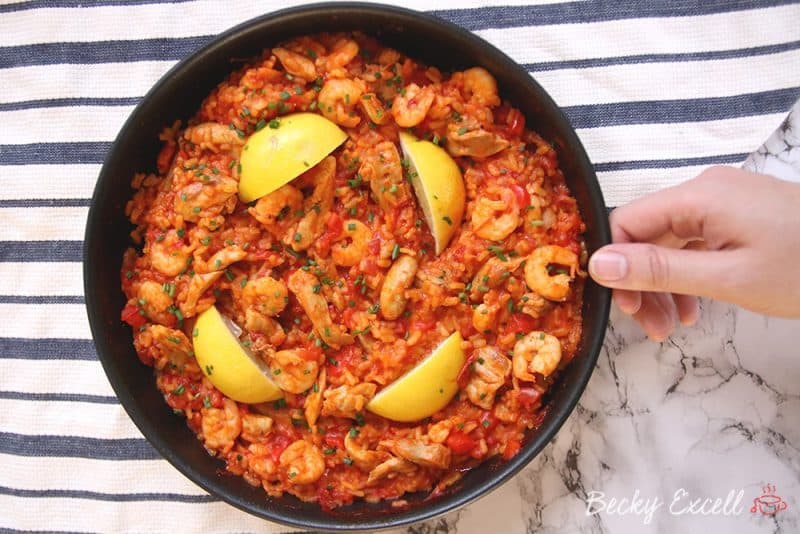 My Gluten Free Paella Recipe (low FODMAP, dairy free)