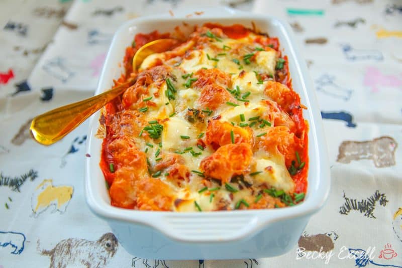 My Gluten Free Cheesy Gnocchi and Spinach Bake Recipe (low FODMAP)