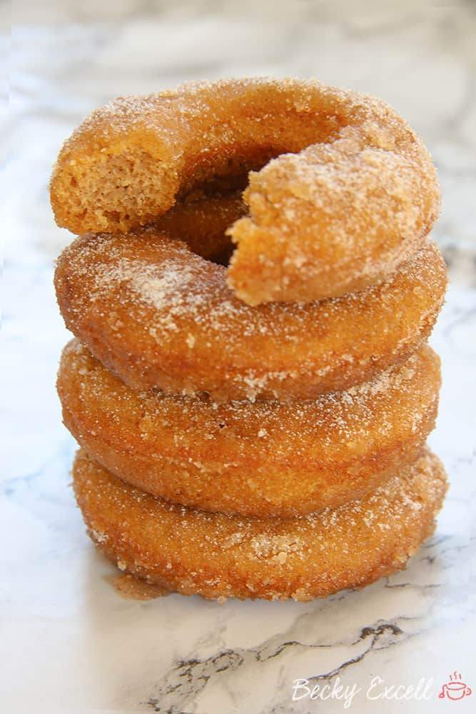 gluten free cinnamon sugar baked doughnuts donuts