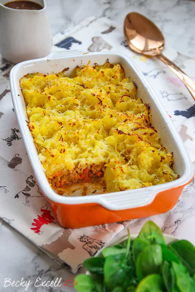 My Gluten Free Rosti-Topped Turkey Shepherd's Pie (low FODMAP)