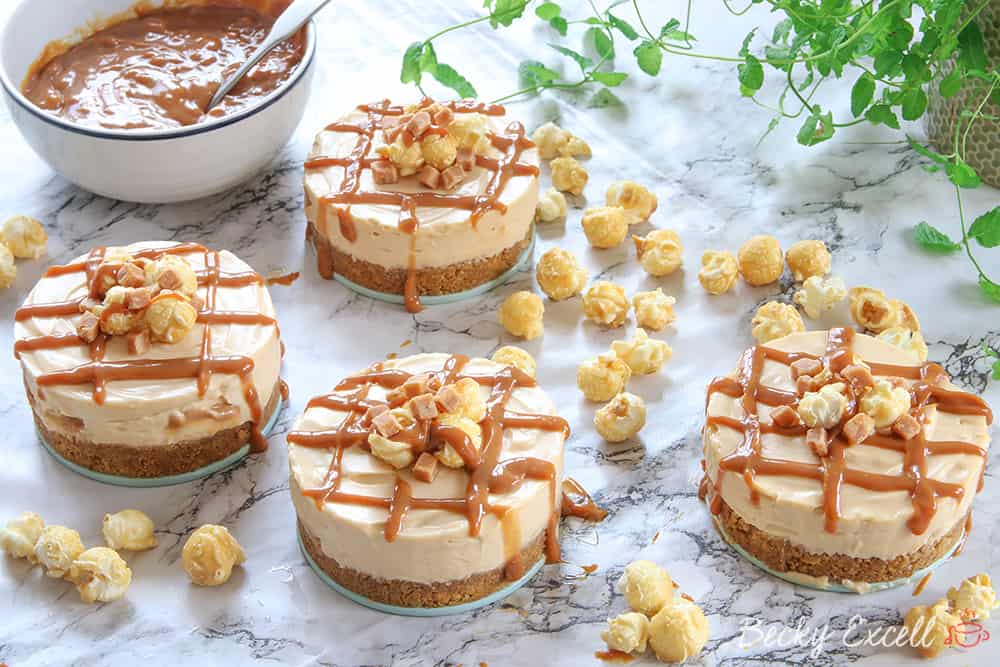 gluten free salted caramel and popcorn cheesecake recipe