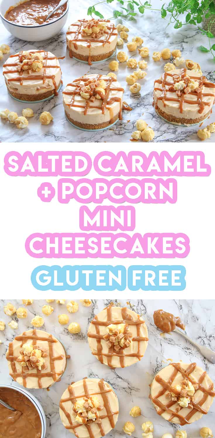 gluten free salted caramel and popcorn cheesecake recipe