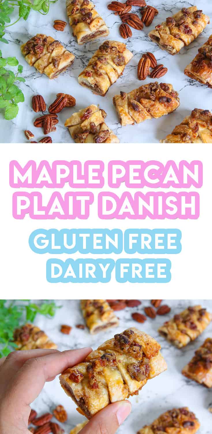 My Gluten Free Maple Pecan Plait Danish Recipe (dairy free)
