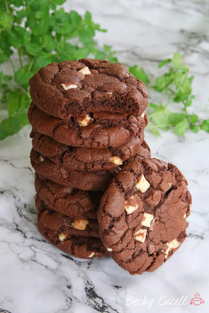 triple chocolate chip cookies