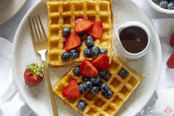 My 4 Ingredient Gluten Free Waffle Recipe (dairy free, low FODMAP)