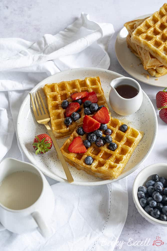 My 4 Ingredient Gluten Free Waffle Recipe Dairy Free Low Fodmap